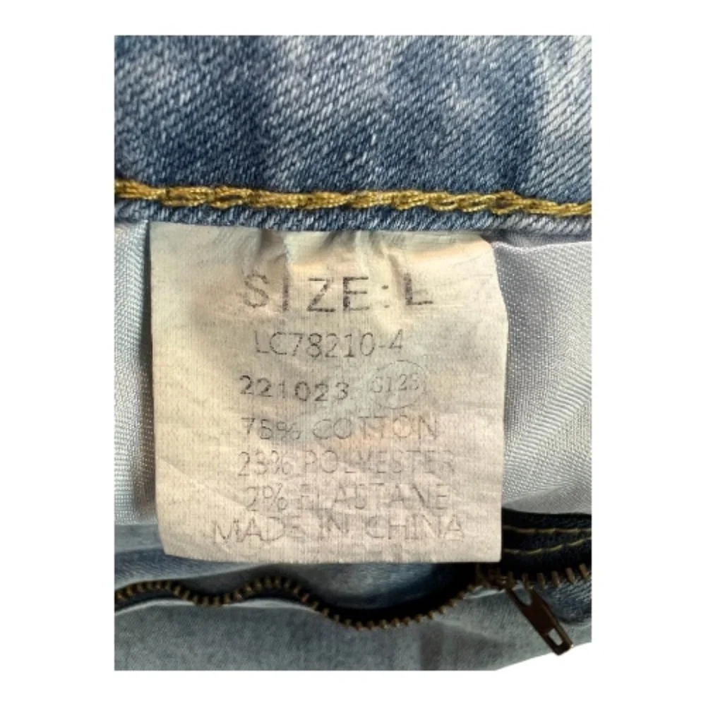 EUC women’s pleated front baggy blue jeans – size L - Picture 7 of 8